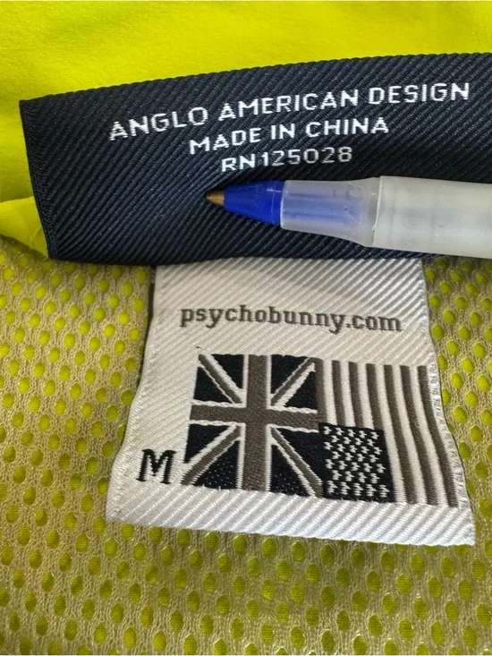 Psycho Bunny Lime Green Lightweight Zip Jacket - medium - Picture 9 of 16